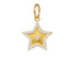 14K Solid Gold Pave Diamond Star Pendant, (14K-DP-060)